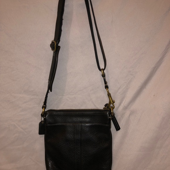 Coach crossbody black leather bag - Picture 3 of 4